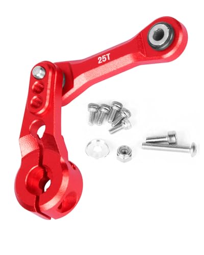 25T Tie Arm Servo Horn Steering Link Red