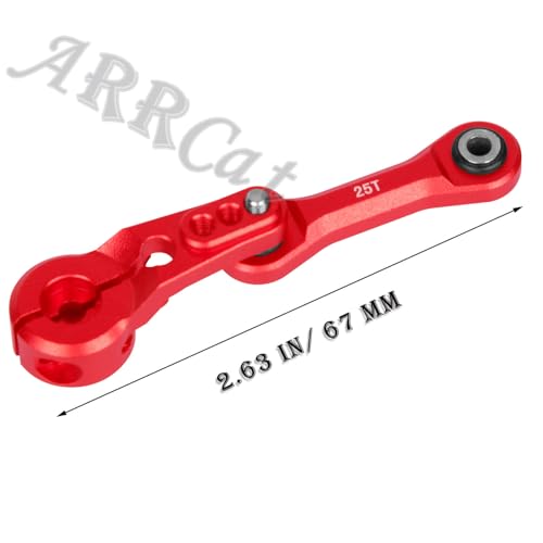 25T Tie Arm Servo Horn Steering Link Red