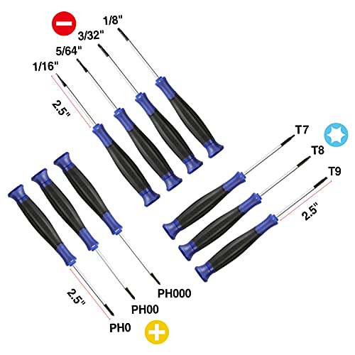 10-Piece Precision Screwdriver Set with Pouch