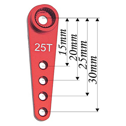 25T Single/Extension Arm Servo Horn Pack