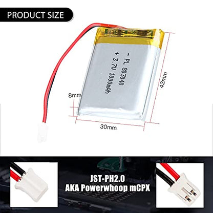 3.7V 1000mAh LiPo Battery
