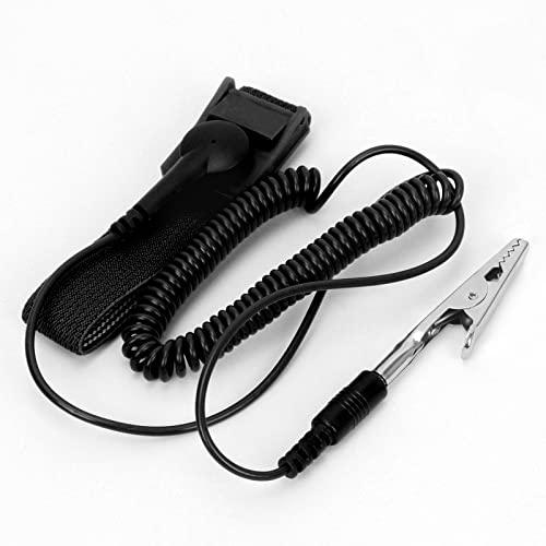 Anti-Static Wrist Strap with Alligator Clip 11"