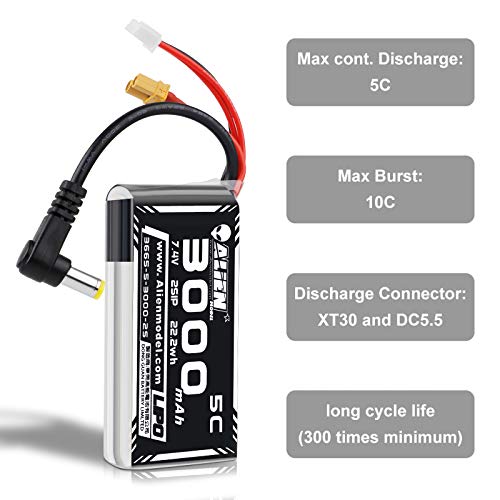 7.4V 3000mAh LiPo Battery