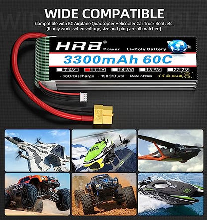 11.1V 3300mAh LiPo Battery