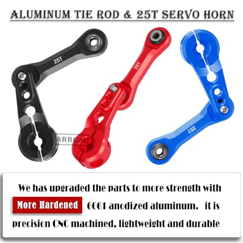 25T Tie Arm Servo Horn Steering Link Red