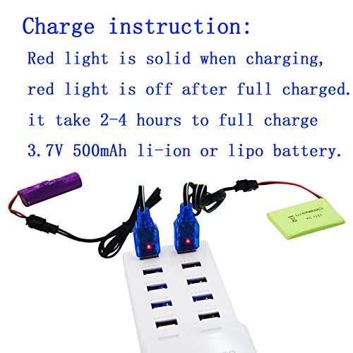 3.7V USB Charger Cable Pack