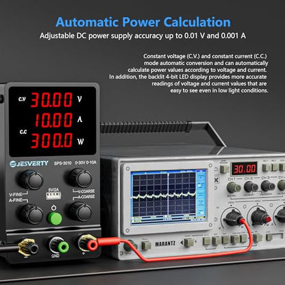 DC Power Supply 0-30V 0-10A USB