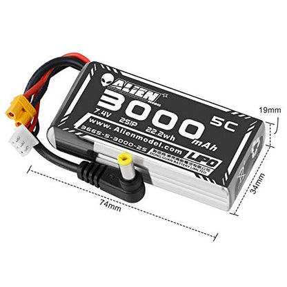 7.4V 3000mAh LiPo Battery