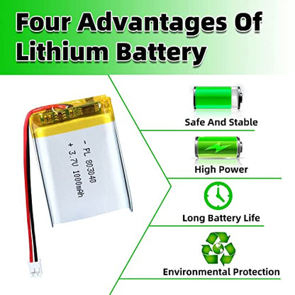 3.7V 1000mAh LiPo Battery