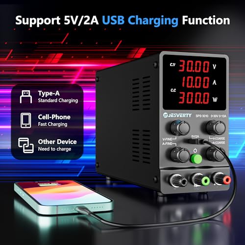 DC Power Supply 0-30V 0-10A USB