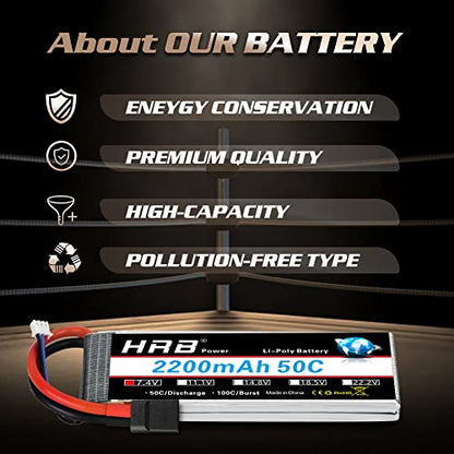 7.4V 2200mAh LiPo Battery
