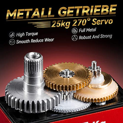 25kg High Torque Metal Gear Servo