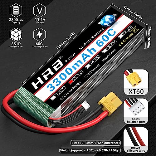 11.1V 3300mAh LiPo Battery